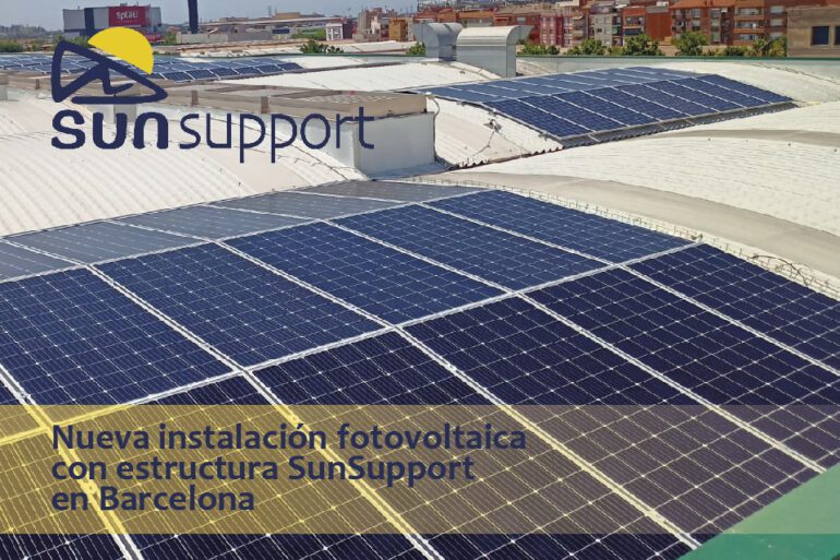 Nueva instalación fotovoltaica con estructuras SunSupport en Barcelona