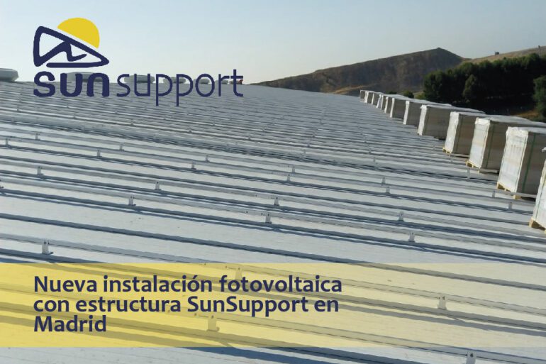 Nueva instalación fotovoltaica con estructura SunSupport en Madrid