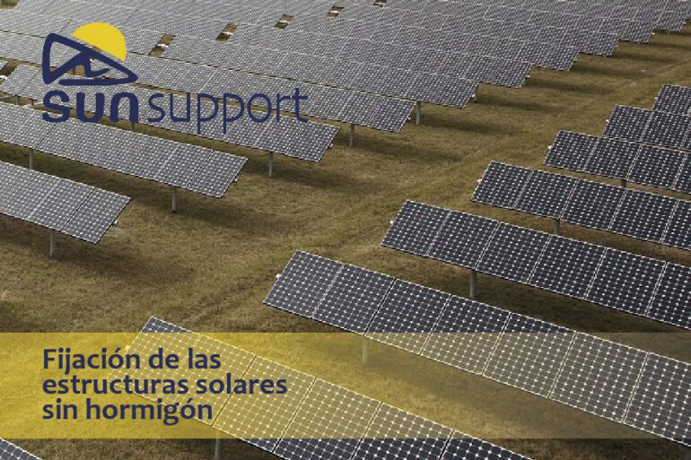 Fijación de las estructuras solares sin hormigón