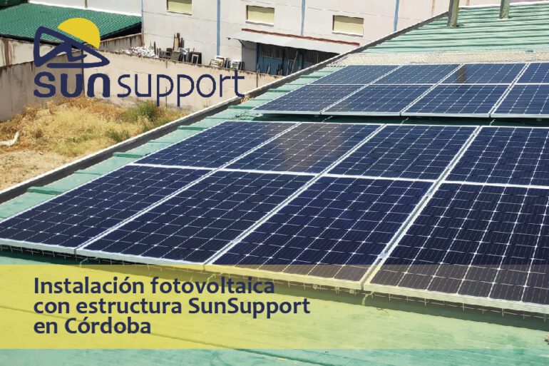 Instalación fotovoltaica con estructura SunSupport en Córdoba