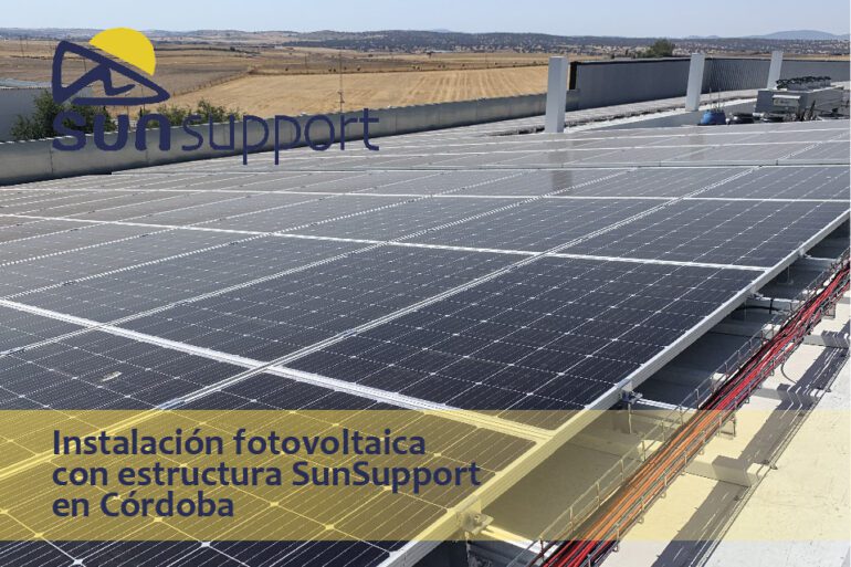 Instalación fotovoltaica con estructura SunSupport en Córdoba