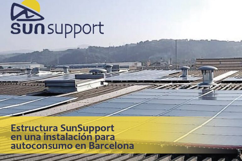 Nueva instalación fotovoltaica con estructura SunSupport en Barcelona.