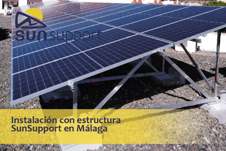 Instalación con estructura SunSupport en Málaga
