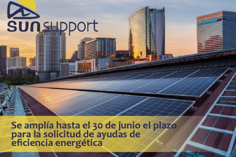 Se amplía hasta el 30 de junio el plazo para la solicitud de ayudas de eficiencia energética