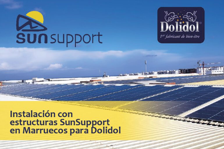 Instalación en Marruecos con estructuras SunSupport para Dolidol