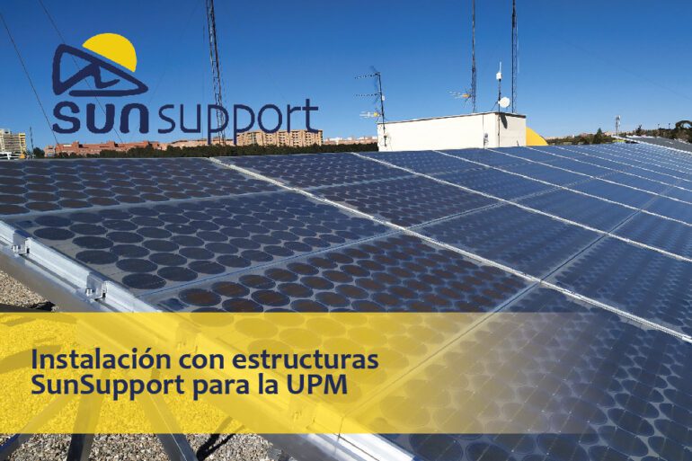 Instalación con estructuras SunSupport para la Universidad Politécnica de Madrid