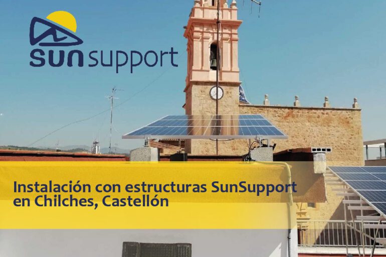 SunSupport suministra las estructuras fotovoltaicas para la instalación de Chilches