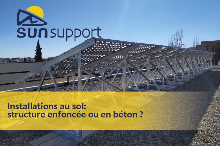 Installations au sol: structure enfoncée ou en béton?