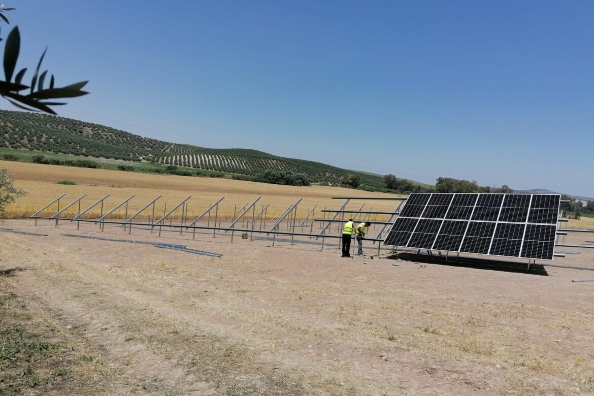 montaje instalación fotovoltaica hincada sunsupport