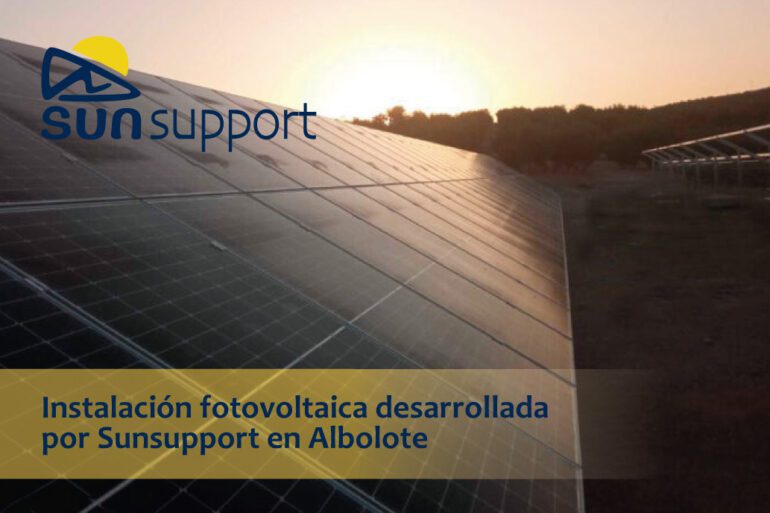 Instalación fotovoltaica desarrollada por Sunsupport en Albolote