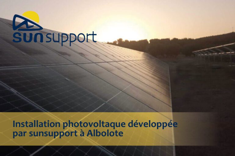 Installation photovoltaque développée par sunsupport à Albolote