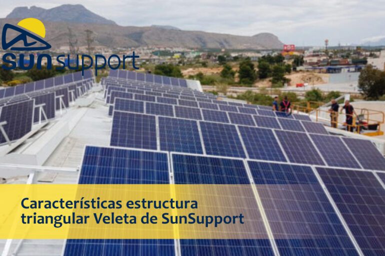 Características estructura triangular Veleta de SunSupport