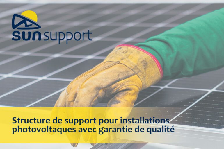 Structure de support pour installations photovoltaques avec garantie de qualité