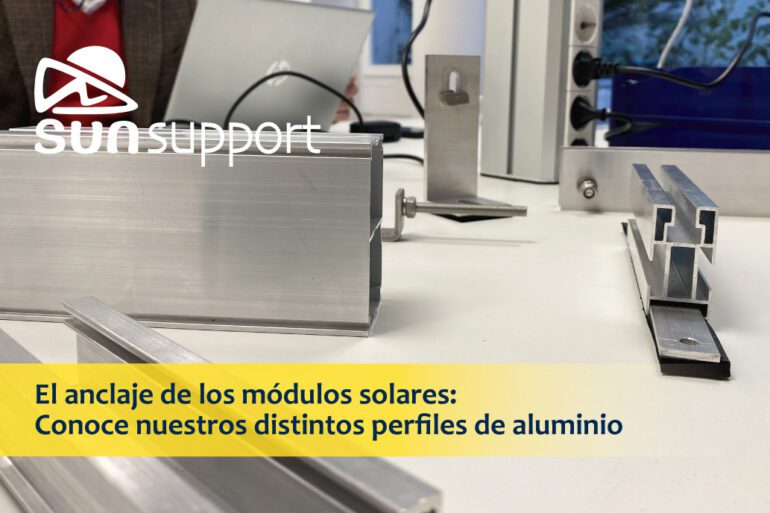 El anclaje de los módulos solares: Conoce nuestros distintos perfiles de aluminio