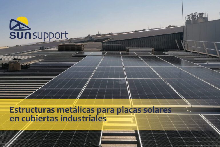 Estructuras metálicas para placas solares en cubiertas industriales