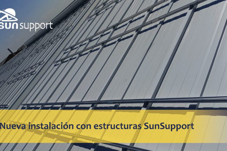 Nueva instalación fotovoltaica con estructuras SunSupport