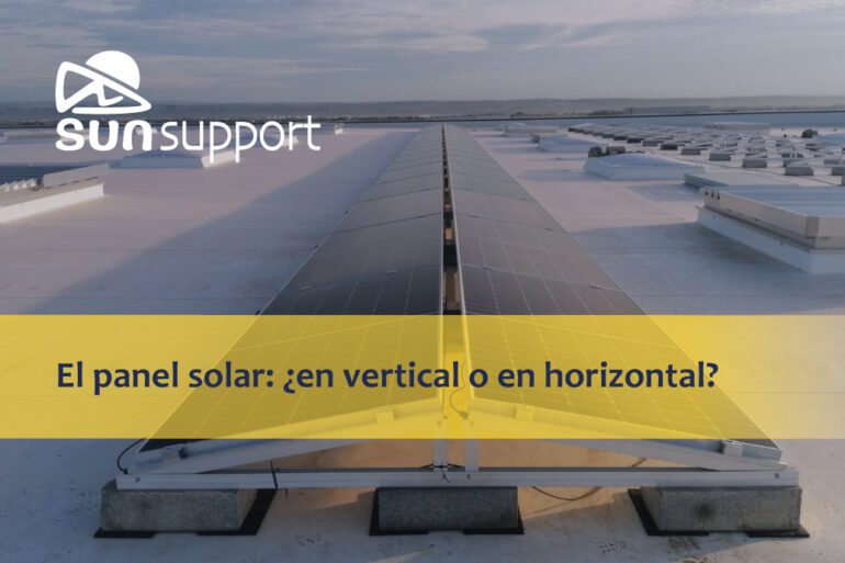 El panel solar: ¿en vertical o en horizontal?