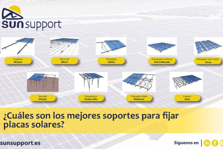¿Cuáles son los mejores soportes para fijar las placas solares?