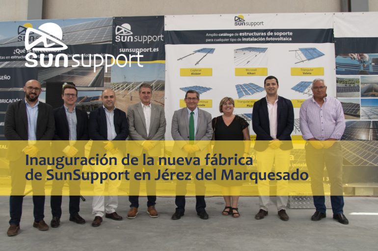 Inauguración de la nueva fábrica de SunSupport en Jérez del Marquesado.