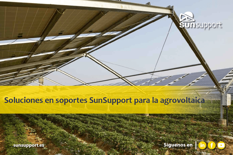 Soluciones en soportes SunSupport para la agrovoltaica