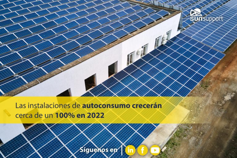 Las instalaciones de autoconsumo crecerán cerca de un 100% en 2022