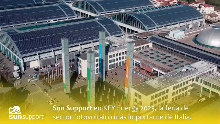 Sun Support en Key Energy 2025, la feria de sector fotovoltaico más importante de Italia.