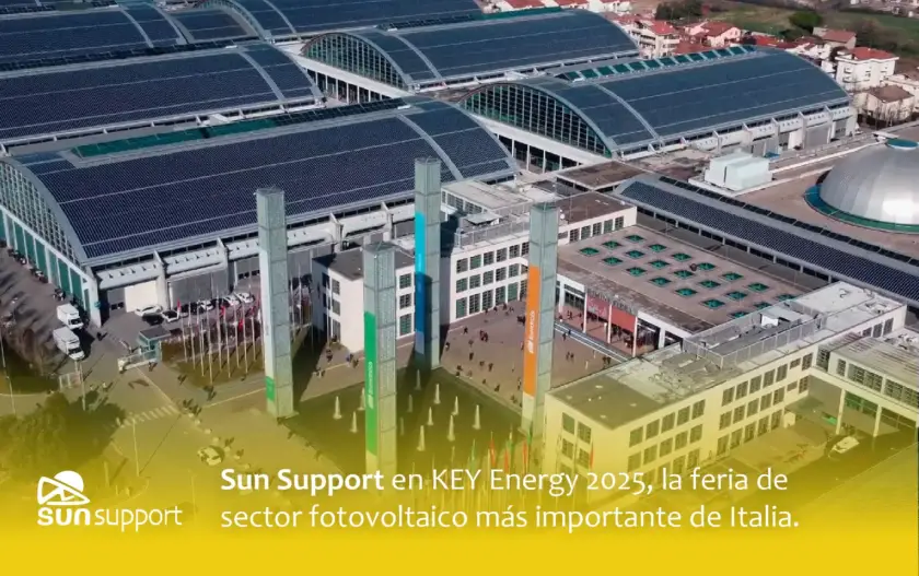 Sun Support en Key Energy 2025, la feria de sector fotovoltaico más importante de Italia.