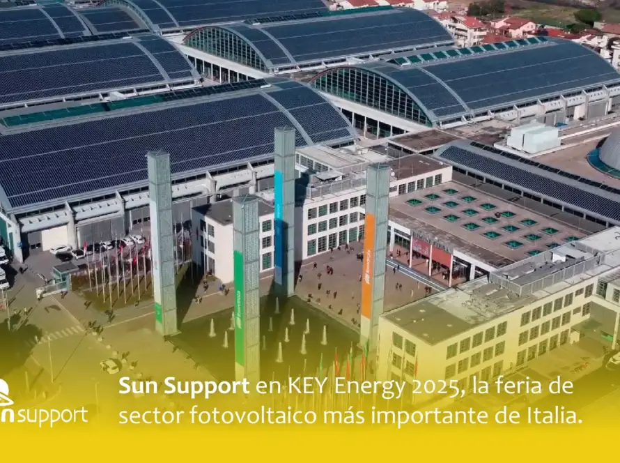 Sun Support en Key Energy 2025, la feria de sector fotovoltaico más importante de Italia.