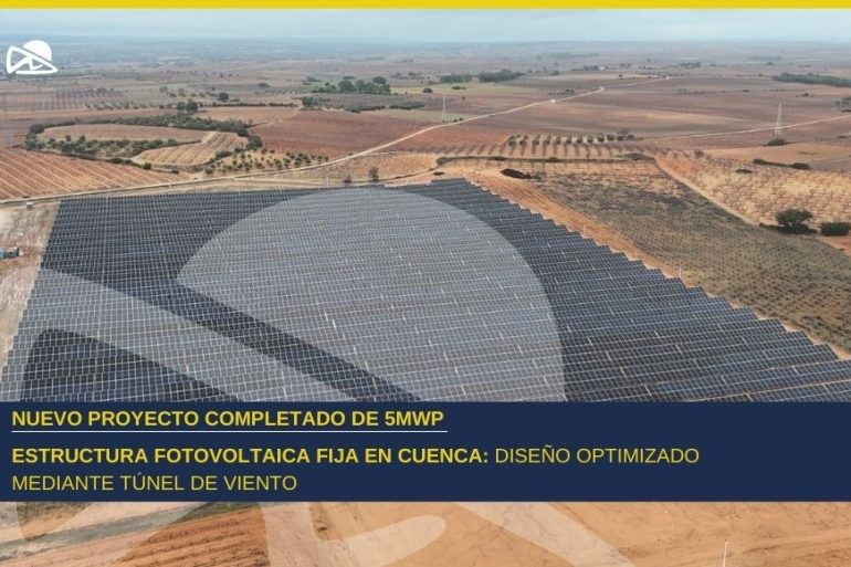 Estructura fotovoltaica fija de 5 MWp en Cuenca